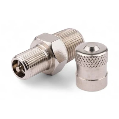 Immagine di valvola di prova, 1/8&quot; filettatura esterna conica, ottone nichelato, riempimento, automatica con G Vg8 adattatore