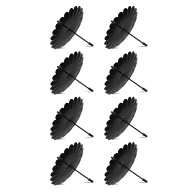 Immagine di Simpls 8 pezzi Porta Candele, Portacandele in Metallo per Candele a Pilastro, Piatto Supporto Corona dell&#039;Avvento, 7,5 cm, da Tavola