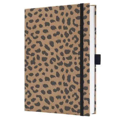 Immagine di SIGEL JN851 Jolie Taccuino, Pure Cheetah, a righe, 15,2 x 20,3 cm, copertina rigida, 192 pagine, marrone, nero