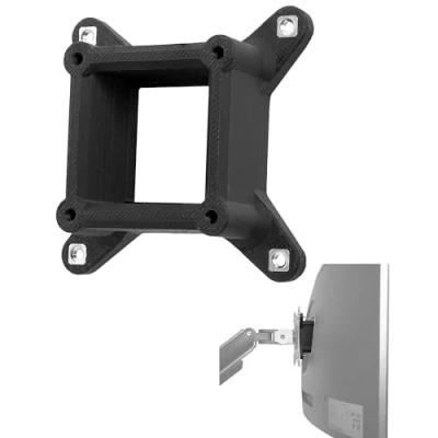 Immagine di 3IDEE Adattatore VESA compatibile con monitor Samsung LED Curved (C24FG70, C24FG73, C27FG70, C27FG73, LC24FG70, LC27FG70) Attacco 75x75 mm per senza opzione di montaggio
