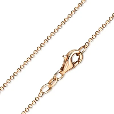 Immagine di Materia K98 Collana da donna in argento 925 Placcato Oro rosa, diamantata, 1 mm, 40 80 cm e oro, colore: cod. #K98