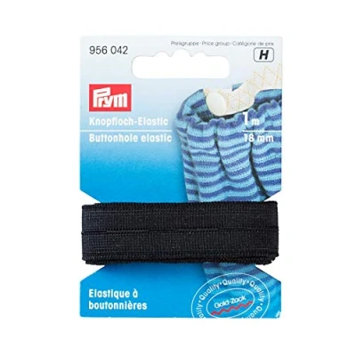 Immagine di Prym Elastico, Black, 18 mm, schwarz, 1 m