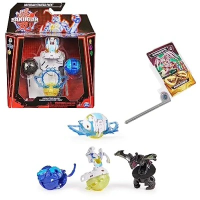 Immagine di BAKUGAN 3.0 Starter Pack con 3 palline, action figure personalizzabili cartellino da collezionare, diverse varianti, per bambini dai 6 anni in su