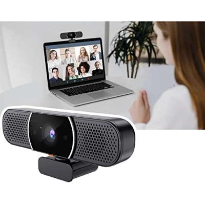 Immagine di Matosio Owl Bar Mini, Webcam 2K QHD per videoconferenza con microfono e altoparlante, ufficio o piccola sala riunioni da 1 a 4 partecipanti, compatibile zoom, MS team, Skype, Meets altro