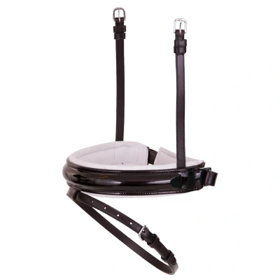 Immagine di BR Trigger Noseband Lacquer Wide SD Full / Bianco Nero