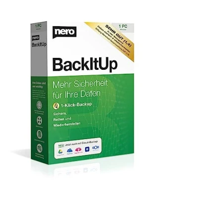 Immagine di Nero BackItUp Box con link per il download protezione dei dati, backup, recupero backup nel cloud, tempo di esecuzione illimitato, 1 PC Windows 11 / 10 8 7