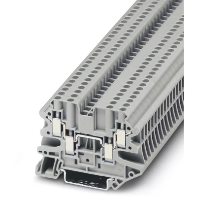 Immagine di Phoenix Contact UT 2,5 QUATTRO 3044542 Morsetto passante componibile Numero Poli (num): 4 0.14 mm² Grigio 50 pz.