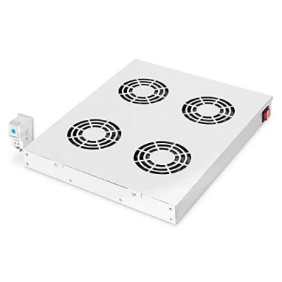 Immagine di Digitus DN 19 FAN 4 HO pollici x Ventola per armadio rack Grigio