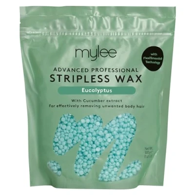 Immagine di Mylee Advanced Stripless Wax Kit Perle di Cera Dura per la Depilazione al Profumo Eucalipto Ceretta Viso, Corpo, Inguine e Parti Intime Adatta a Donne Uomini