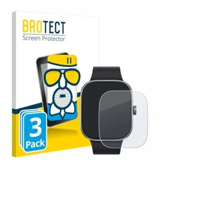 Immagine di brotect Pellicola Vetro Opaca per Xiaomi Redmi Watch 4 (3 Pezzi) Protezione Schermo [Anti Riflesso, Durezza 9H]