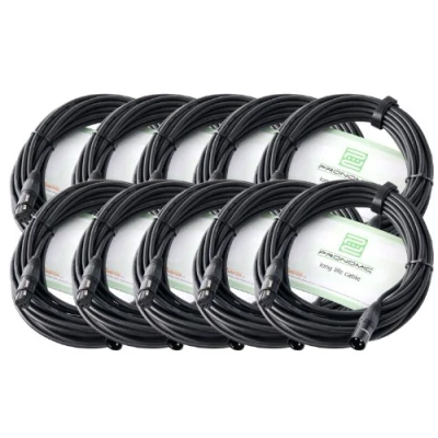 Immagine di Pronomic Stage XFXM 10 cavo microfono XLR m nero set pezzi