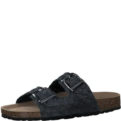Immagine di MARCO TOZZI Ciabattine Donna in Pelle con Fibbie, Blu (Navy Structure), 36 EU