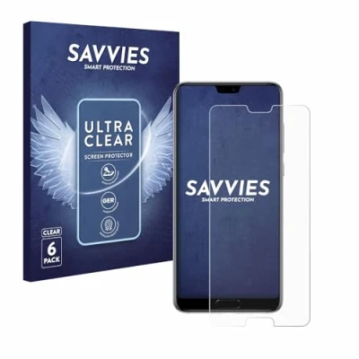 Immagine di savvies (6 Pezzi Pellicola Protettiva per Huawei P20 Pro Protezione Schermo Trasparente