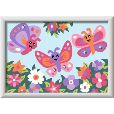 Immagine di Ravensburger Dipingere con i Numeri 23763 Farfalle allegre Bambini dai 7 Anni in su, Colore Bianco,