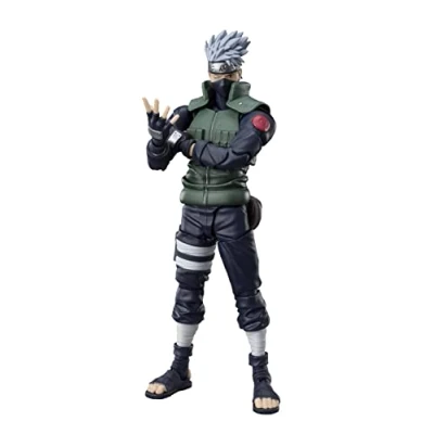 Immagine di MERCHANDISING LICENCE Tamashii Nations Naruto: Shippuden Kakashi Hatake (The famed Sharingan Hero), Bandai Spirits S.H.Figuarts, Polyvinyl Chloride acrylonitrile butadiene styrene, One Size