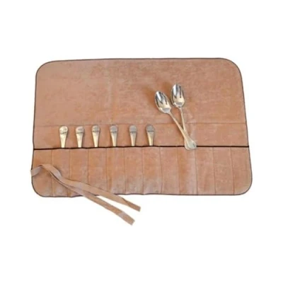 Immagine di Hagerty Silver Guard Cutlery Roll custodia per posate d&#039;argento e placcate 59x40 cm I Pratica antiossidante Portaposate da 12 cucchiai frutta