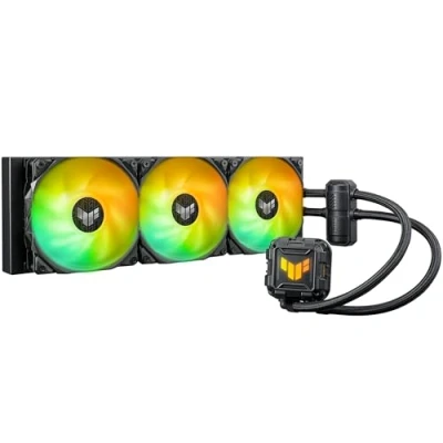 Immagine di ASUS TUF Gaming LC II 360 ARGB Dispositivo di Raffreddamento a Liquido All in One, Cooler CPU, Supporto Intel LGA 1700 e AMD AM5, 3 Ventole da 120 mm, Aura Sync, Nero