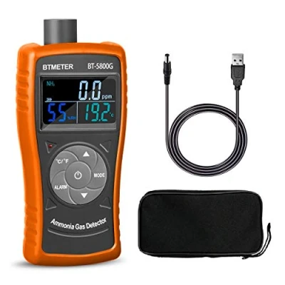Immagine di BTMETER BT 5800G Sensore rilevatore di gas ammoniaca, prova per 0 100 PPM Nh3 Monitor Gauge con tester umidità temperatura