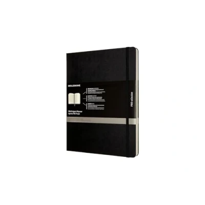 Immagine di Moleskine Pro Project Planner, Agenda Professionale e Taccuino per Obiettivi, Produttività Progetti, Copertina Rigida, Formato Extra Large 19x 25 cm, Colore Nero, 288 Pagine