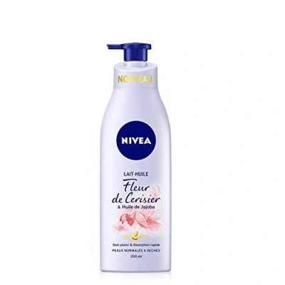 Immagine di Nivea, latte olio ai fiori di ciliegio, 200 ml