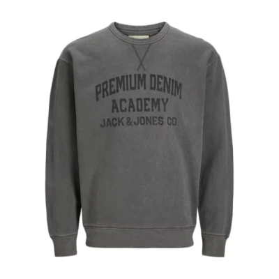 Immagine di JACK &amp; JONES Jprbludylan Felpa Girocollo Maglia di Tuta, Black Oyster, L Uomo