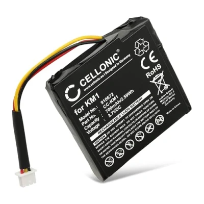 Immagine di subtel® Batteria 6027A0117401, KM1, XLHS416 XLHS416*08338 Compatibile con Tomtom Via 120 Live 125 130 Affidabile Ricambio da 700mAh per navigatore GPS