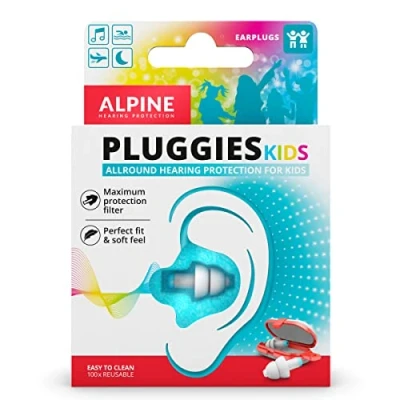 Immagine di Alpine Pluggies Tappi Per bambini e canali uditivi più piccoli l’aereo la piscina Materiale ipoallergenico confortevole riutilizzabili