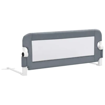 Immagine di vidaXL Sponde Letto per Bambini Pieghevoli Barriera di Sicurezza la Nanna Grigio 102x42 cm in Rete Poliestere Tubi Metallo