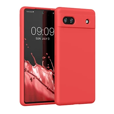 Immagine di kwmobile Cover per Google Pixel 6a Custodia Back Case Smartphone in Silicone TPU Protezione Gommata dolce vita