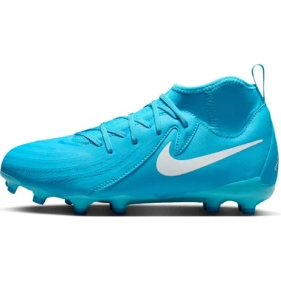 Immagine di Nike Performance JR Phantom LUNA II ACAD FG/MG Unisex Scarpe da calcetto con tacchetti per bambini, Taglia: 33, Blue fury/white Tessuto / sintetico