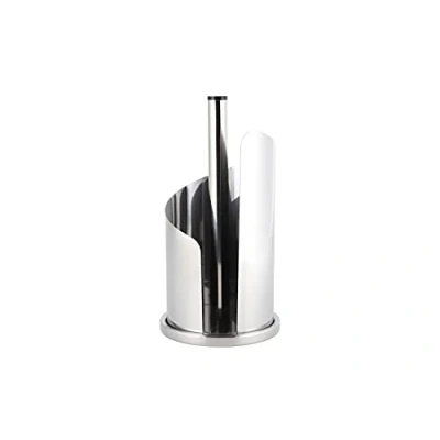 Immagine di ECHTWERK Portarotolo da cucina, Portasciugamani, in acciaio inox, facile strappare, usare, verticale, robusto, Edizione argento, 15,5 x 33 cm