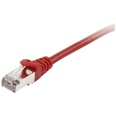 Immagine di Equip 605524 RJ45 cavo di rete, patch CAT 6 S/FTP 5.00 m Rosso contatti connettore dorati 1 pz.