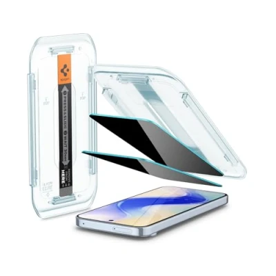 Immagine di Spigen Glas.tR EZ Fit Vetro Temperato compatibile con Google Pixel 9 Pro XL, 2 Pezzi, Anti Spia, Protezione della Privacy, Durezza 9H Pellicola prottetiva