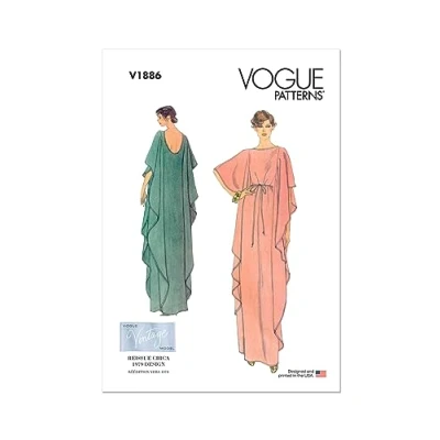 Immagine di Vogue Patterns V1886A Vestito da donna A (XS S M L XL XXL)