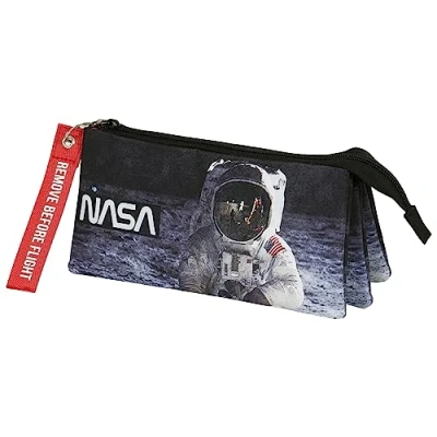 Immagine di Karactermania NASA Astronaut Triple Large Astuccio per bambini, Taglia: One Size, Black