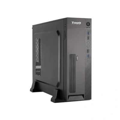 Immagine di TOOQ TQC 3008U3C Custodia Slim Micro ATX/Mini ITX, lettore di schede SD/TF, include alimentatore ATX/SFX da 500 W, Nero