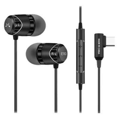 Immagine di SoundMAGIC E11D Auricolari Tipo C HiFi Stereo Cuffie USB Type con Microfono Isolamento Acustico e Bassi Potenti Compatibile Dispositivi Android Nero