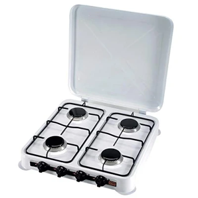 Immagine di VINCO Fornello A Gas Gpl 4 Fuochi Bruciatore 1.4 Kw 76004 Campeggio Camper