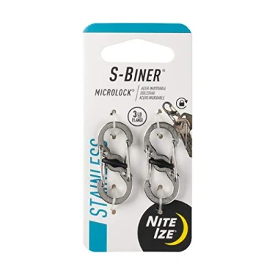 Immagine di NITE Ize NI LSBM 11 2R3 Moschettone MicroLock S Biner 2 35 mm x 15 7 pz.