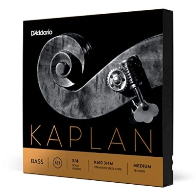 Immagine di Set di corde D&#039;Addario Kaplan per contrabbasso, scala 3/4, tensione media