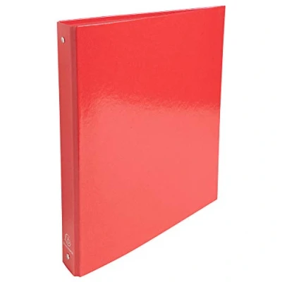 Immagine di Exacompta rif. 519295E Cartone da 10 raccoglitori rigidi Iderama, 4 anelli rotondi diametro 30 mm, dorso 40 dimensioni esterne: 32 x 26 cm, formato A4, colore: rosso