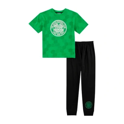 Immagine di Celtic F.C. Pigiama da bambino Pjs for Boys Regali di calcio per ragazzi Abbigliamento notte ufficiale Merchandise, Verde, 11 12 Years