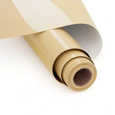 Immagine di UIOK Vinile Termoadesivo per Tessuti Colore Carne, Termovinile 30.5 x 365.7cm Termoadesivo, HTV Rotolo Termico Cricut Fai da te T shirt, Altri