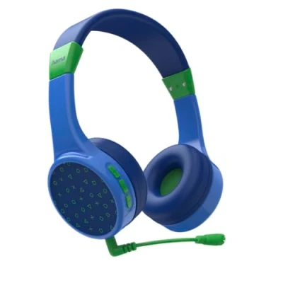 Immagine di Hama Teens Guard Bambini Cuffie On Ear Bluetooth Stereo Blu headset con microfono, regolazione del volume