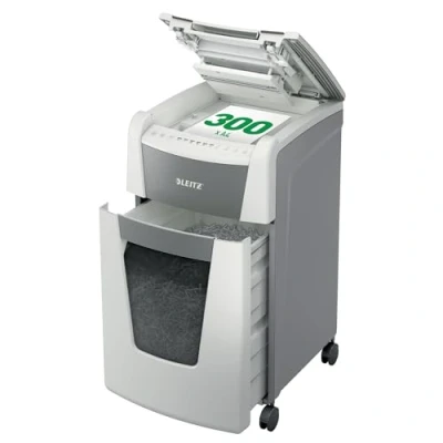 Immagine di Leitz IQ Autofeed Office 300 Distruggi documenti Foglio Taglio a frammenti P 4 60 l Distrugge anche Graffette, Punti metallici, Carta di credito
