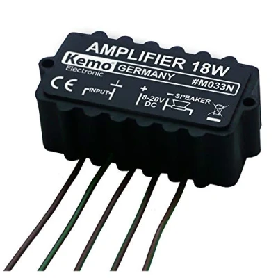 Immagine di Kemo M033N Amplificatore mono Componente sfuso 9 V/DC, 12 18 20 V/DC W 4 Ω