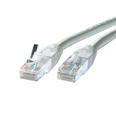 Immagine di Roline 21.15.0510 RJ45 cavo di rete, patch CAT 5e U/UTP 10.00 m Grigio 1 pz.