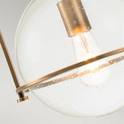 Immagine di Quintiesse Lampada a sospensione Somerset, 1 luce, ottone