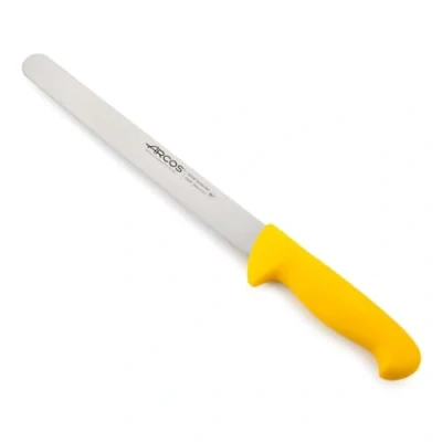 Immagine di Arcos Serie 2900 Coltello Prosciutto Lama Acciaio Inossidabile Nitrum 250 mm Manico Polipropilene Colore Giallo