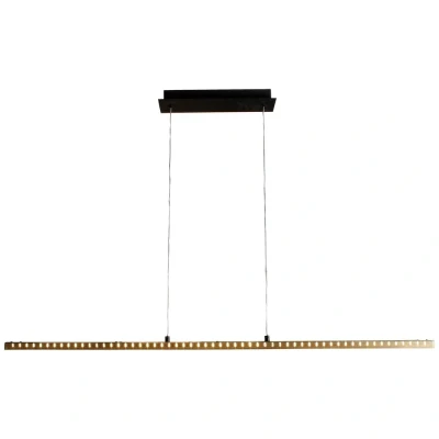 Immagine di ECO Light SOLARIS 9054 L WO Lampada LED a sospensione (monocolore) 36 W Nero, Legno